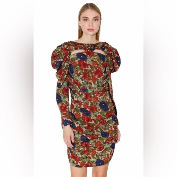 NWT WALTER BAKER Made in India 🇮🇳 Royal Garden Shift Verlee Mini Dress Sz 10 - Picture 2 of 14